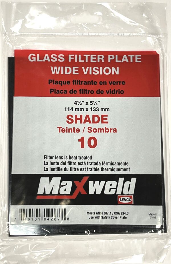 4½" X 5¼" HARDENED GLASS FILTER LENS PLATE