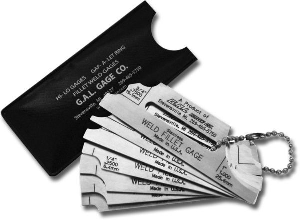 FILLET WELD METRIC(2 SIDED) FILLET WELD GAUGE (2 SIDED)