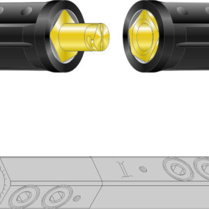 HD CABLE CONNECTOR SET - YELLOW