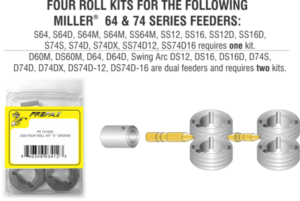 .035 NEW STYLE FOUR ROLL KIT .035 NEW STYLE FOUR ROLL KIT