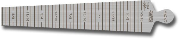 SUB-28B TAPER GAUGE 5/8-1 3/16