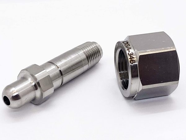 NIPPLE, CGA-346 STAINLESS STEEL