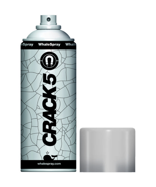 WhaleSpray Crack 5 NDT Contrast Lacquer Magnetic, 10oz Spray