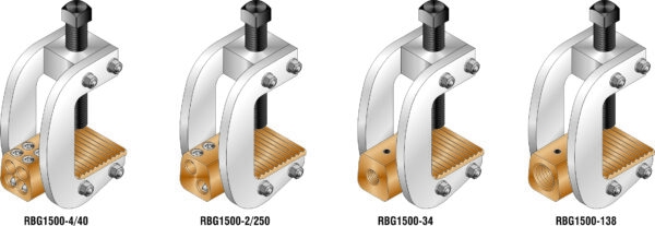 RBG1500-4/40 1500 amp Ground Clamp - Totally Rebuildable